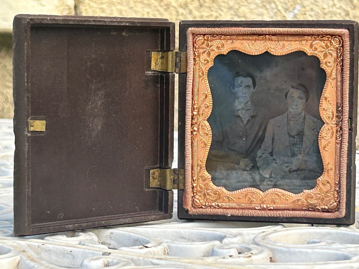 Daguerreotype In Its Union Case, Portraits Of Two Men -photo-3