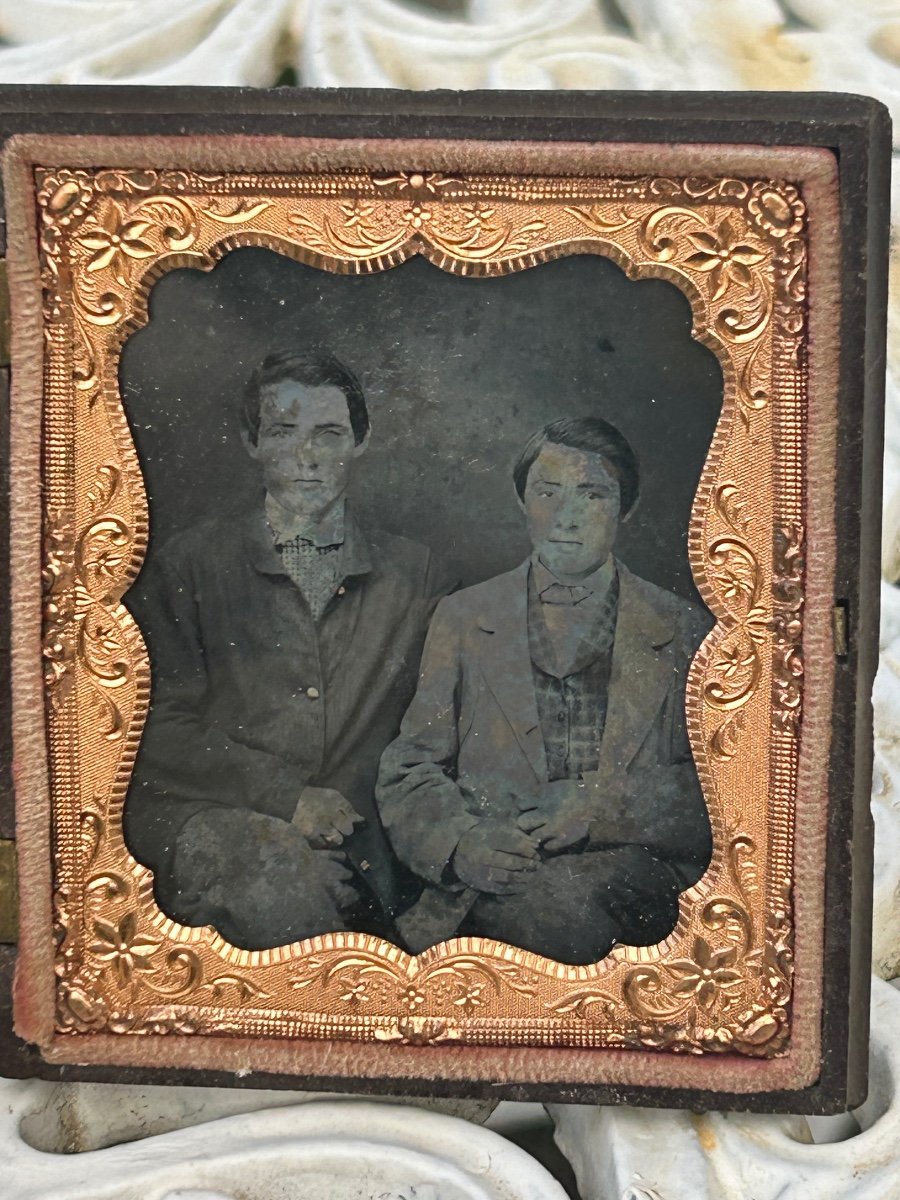 Daguerreotype In Its Union Case, Portraits Of Two Men -photo-4