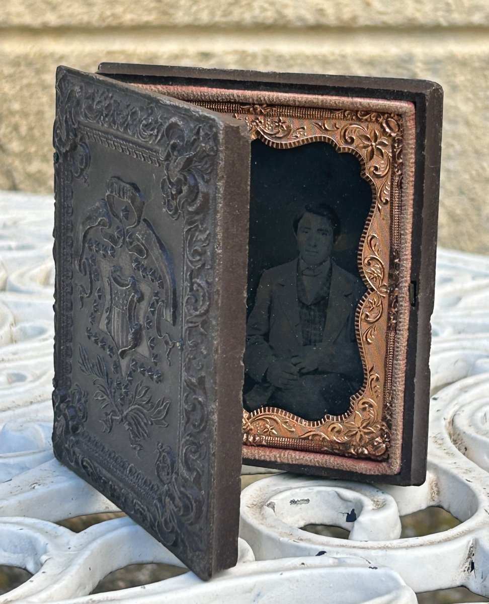 Daguerreotype In Its Union Case, Portraits Of Two Men 