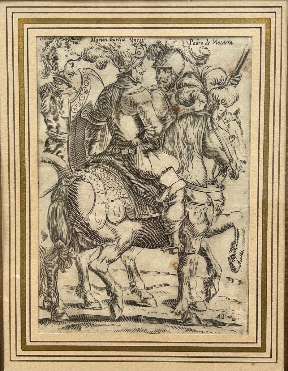 Engraving On Paper, Historical Scene 17th Century 