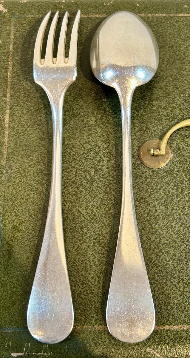 Charles Christofle, 12 Forks And 12 Table Spoons -photo-5