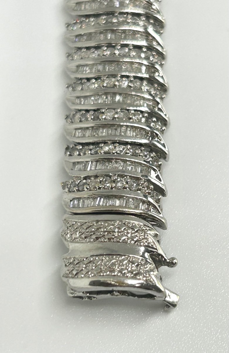 White Gold And Diamond Bracelet -photo-4