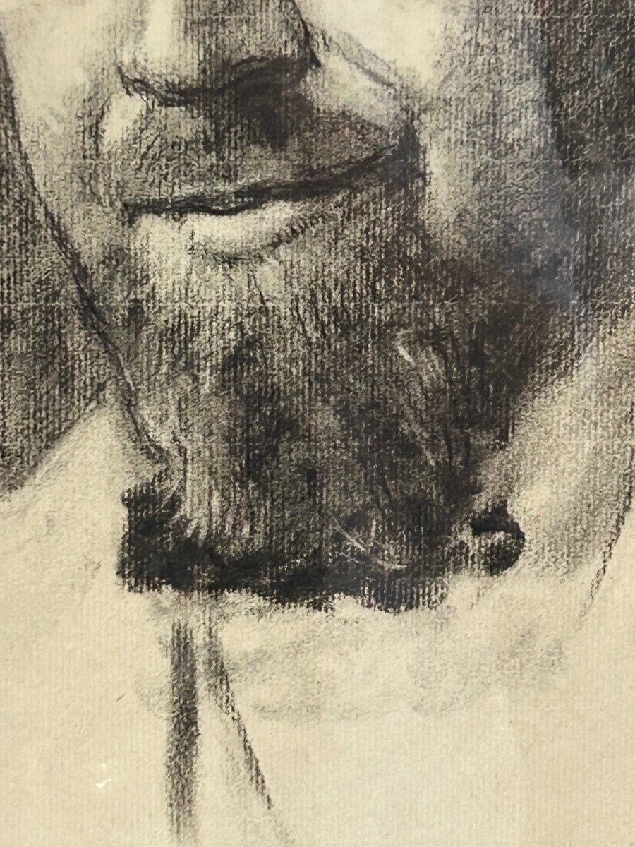 F. Corrent, Luxembourg Artist Charcoal Portrait-photo-8