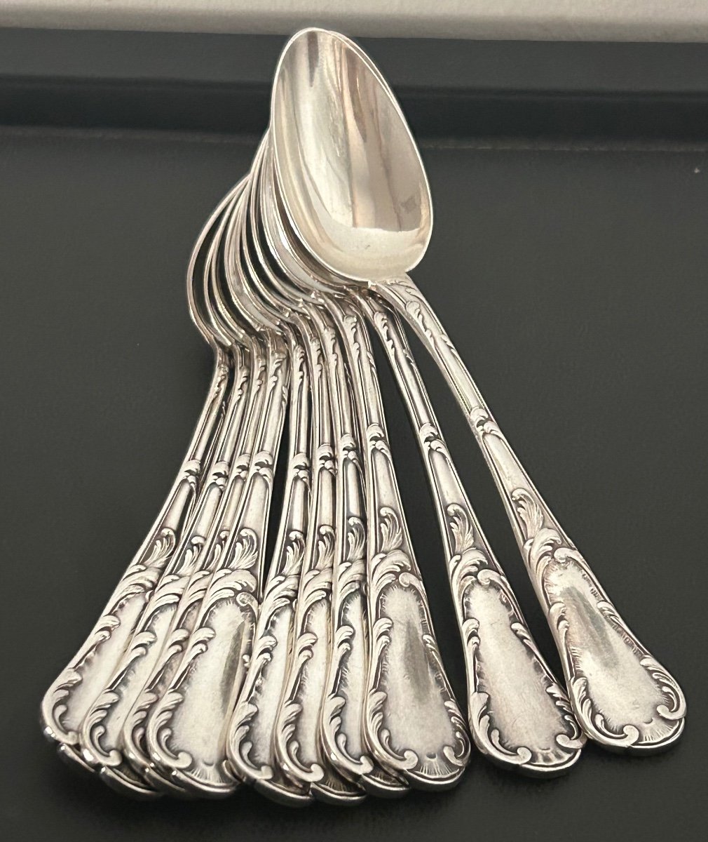 Christofle, Marly Model Set Of 10 Teaspoons -photo-1