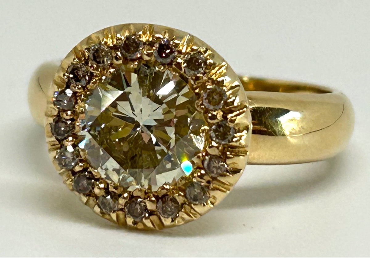 Gold And Diamond Ring -photo-2