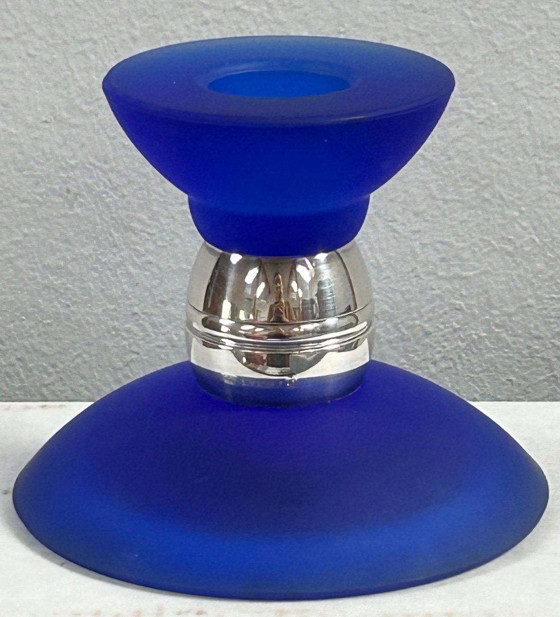 Christofle, Alexandria Blue Candle Holder-photo-2