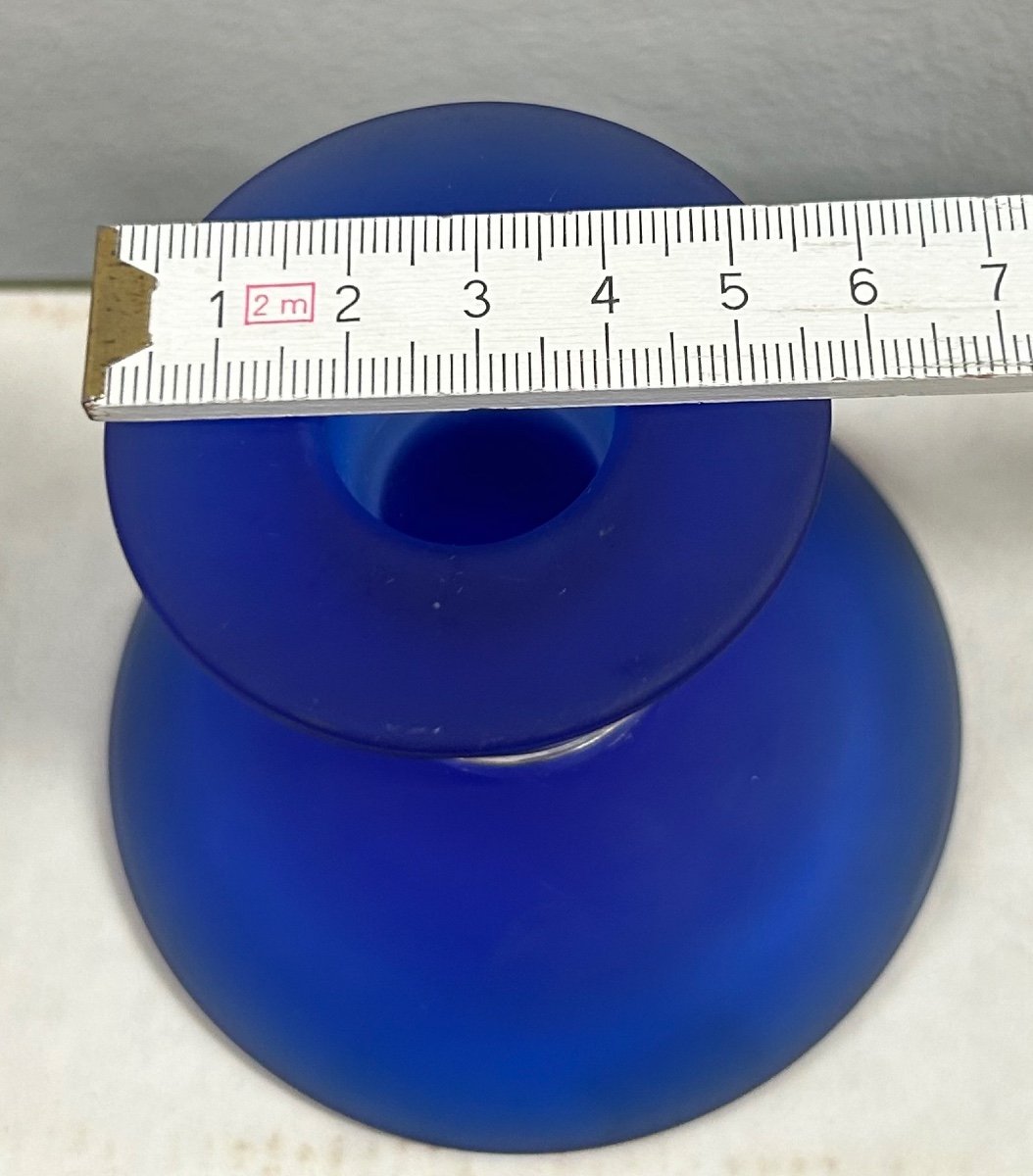 Christofle, Alexandria Blue Candle Holder-photo-3