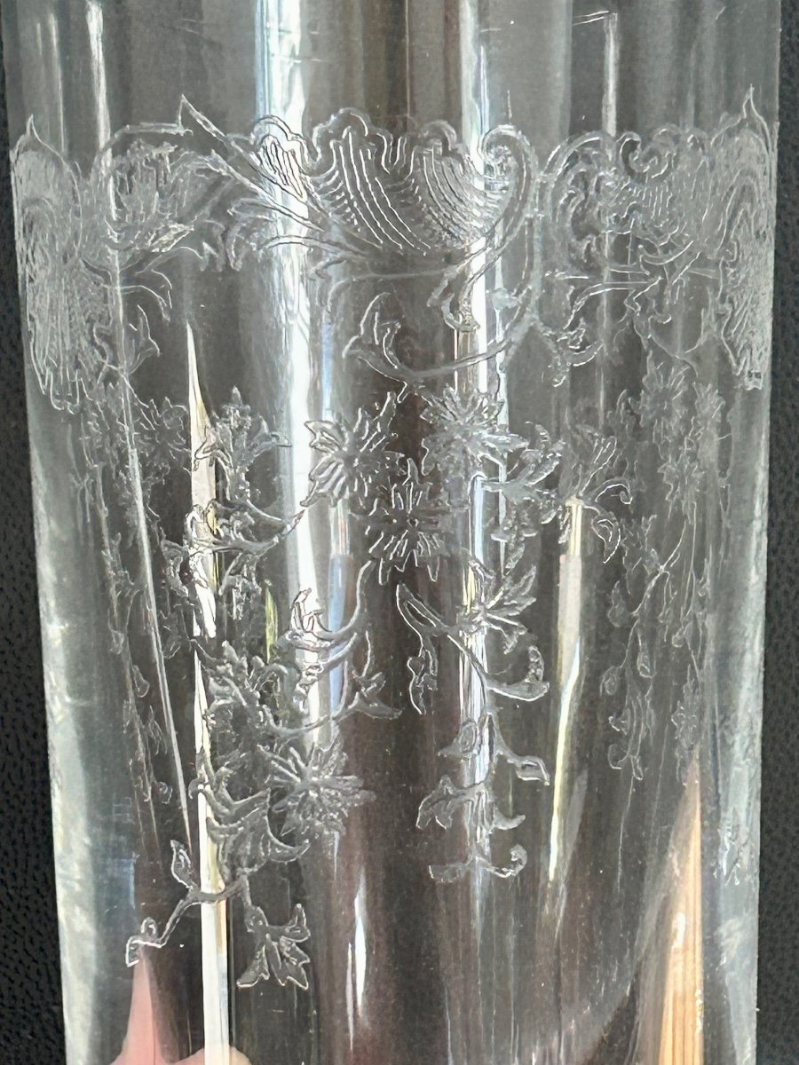 Saint Louis, 6 Crystal Tumbler Glasses From The Massenet Collection-photo-2