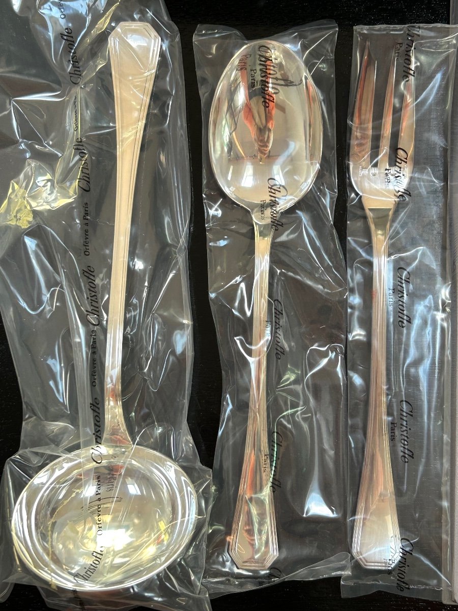 Christofle, Set Of 6 America Serving Cutlery -photo-1