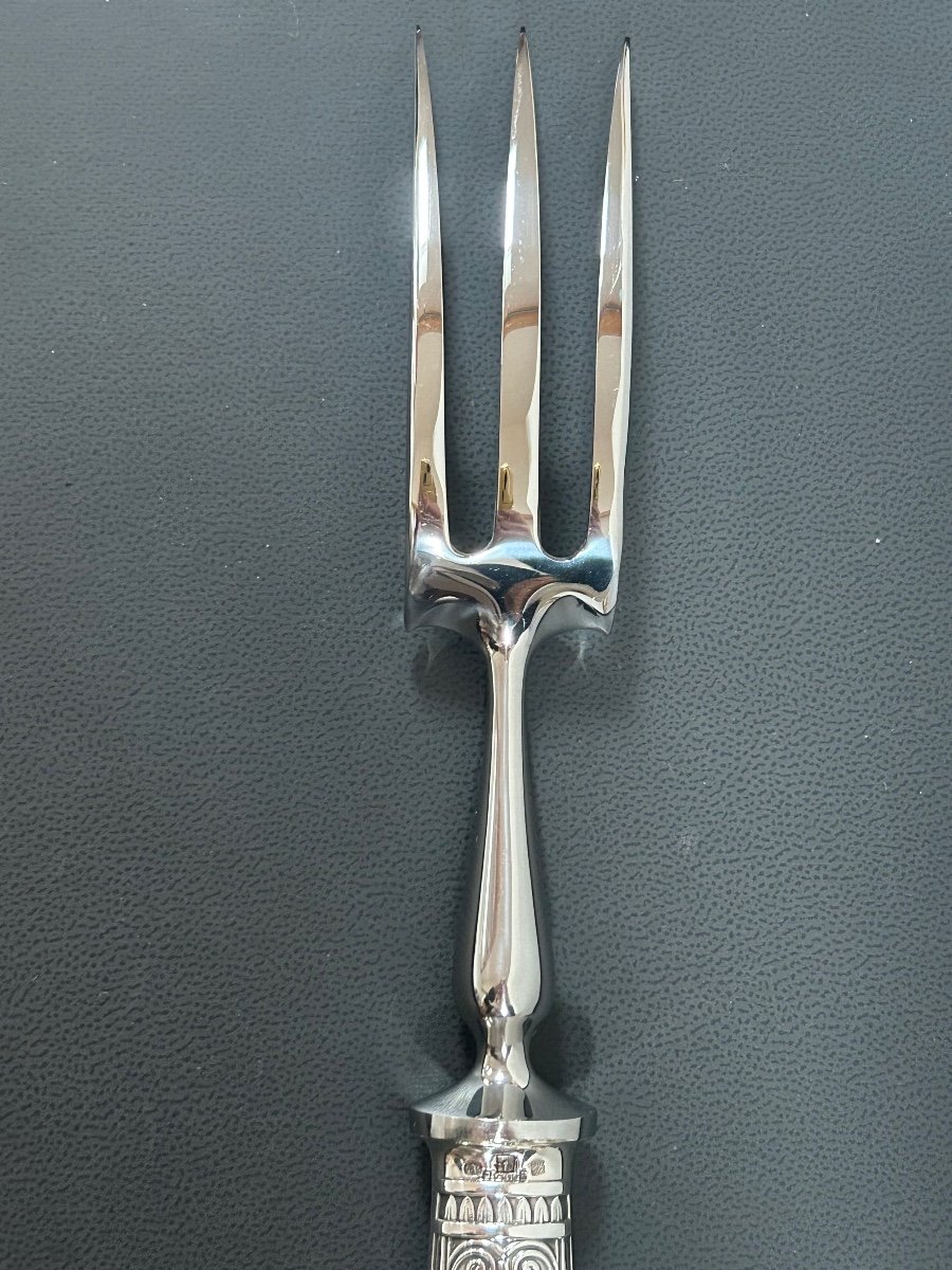 Christofle, Malmaison Carving Fork -photo-4