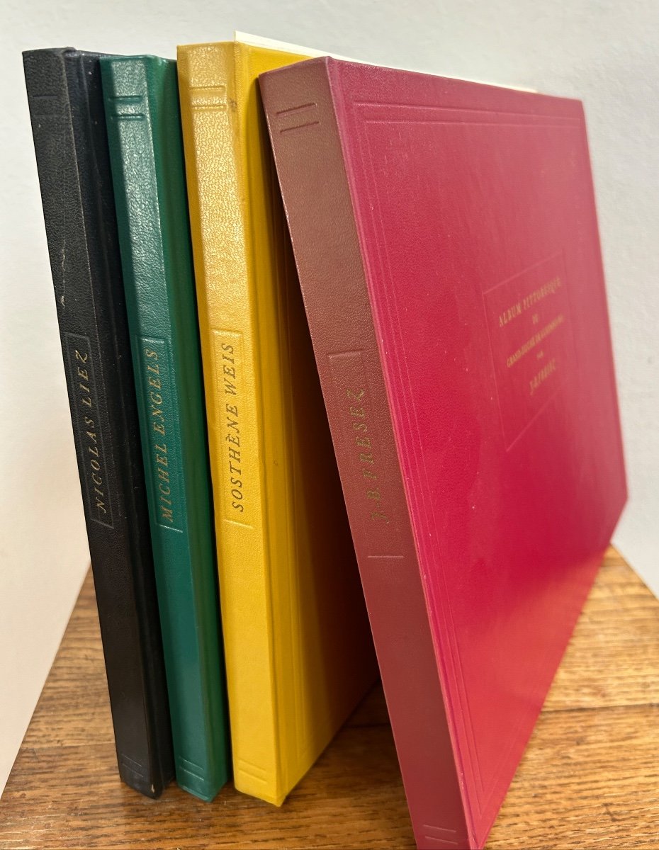 Set Of 4 Books, Luxembourg Seen By Its Artists 