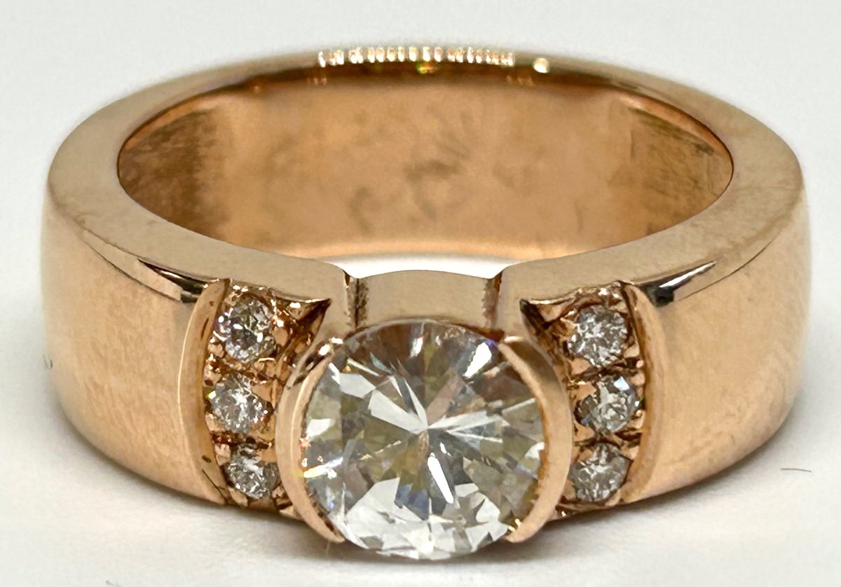 Rose Gold And Diamond Ring -photo-3