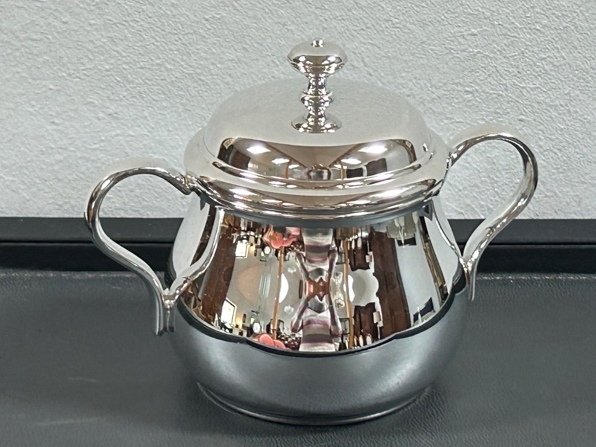 Christofle, Silver-plated Sugar Bowl Uni-photo-2