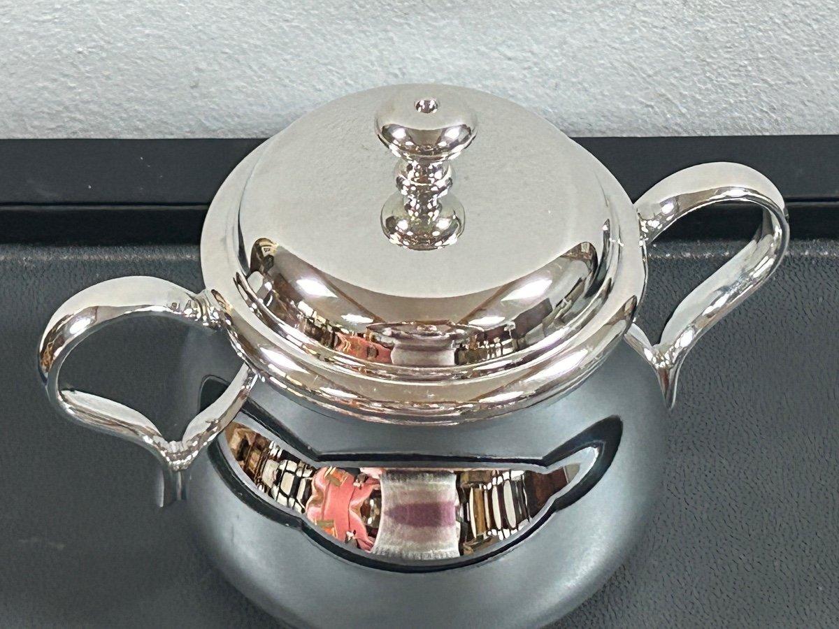 Christofle, Silver-plated Sugar Bowl Uni-photo-3