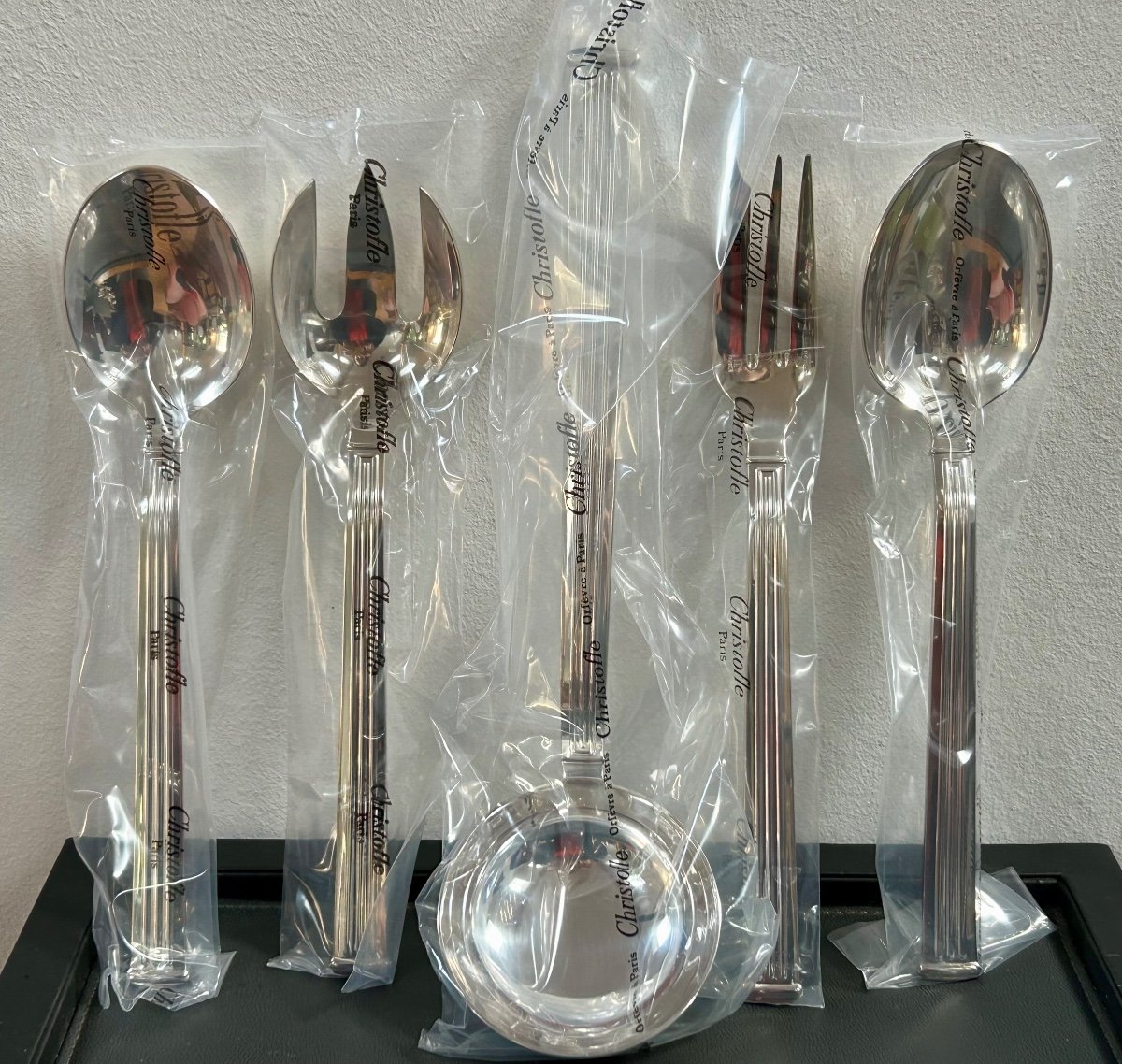 Christofle Triade, Set Of 5 Serving Pieces -photo-2