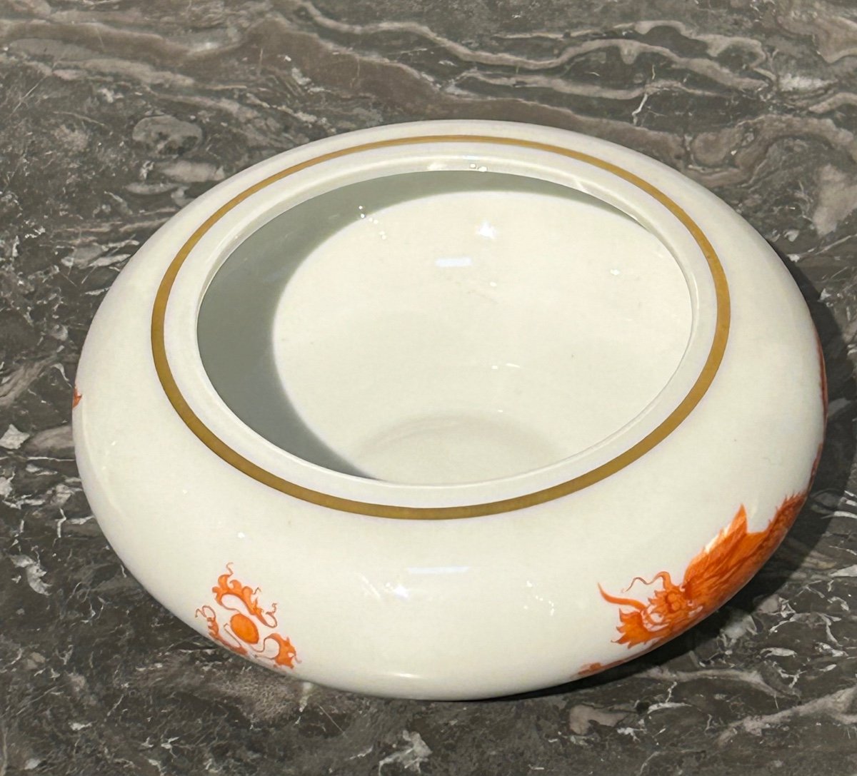 Meissen, Pot With Dragon Decoration Lid-photo-7