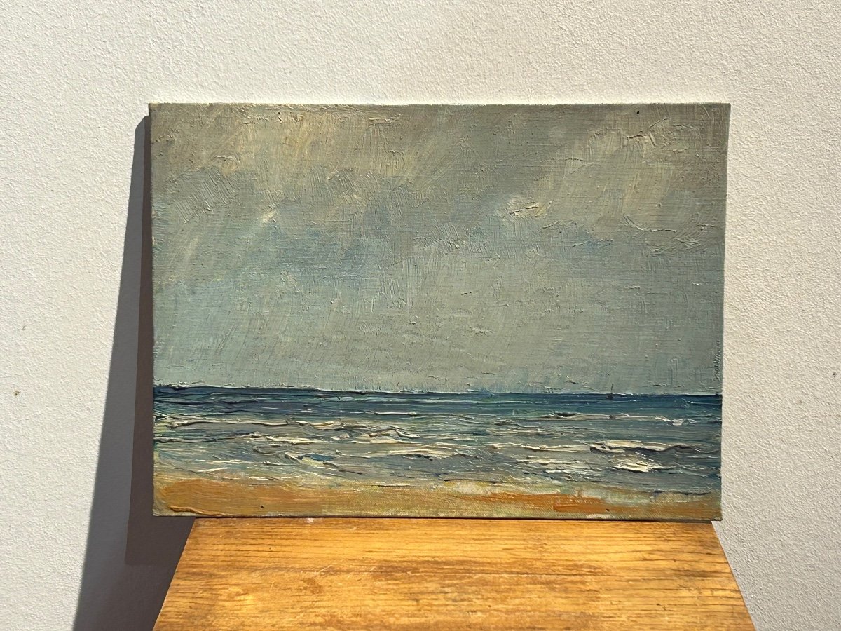 Set Of 4 Seaside Paintings -photo-4