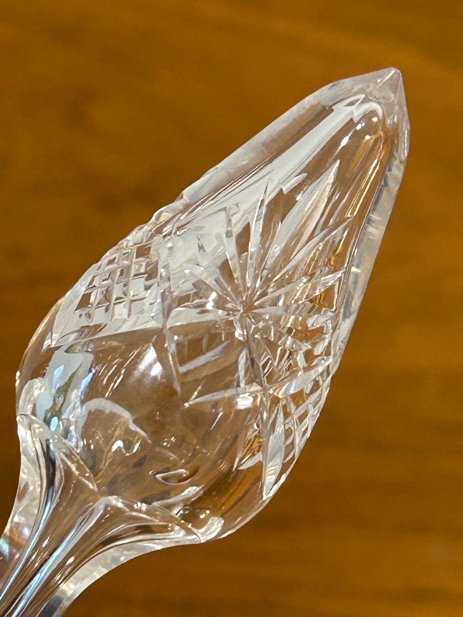 Val Saint Lambert, 2 Crystal Carafes -photo-2