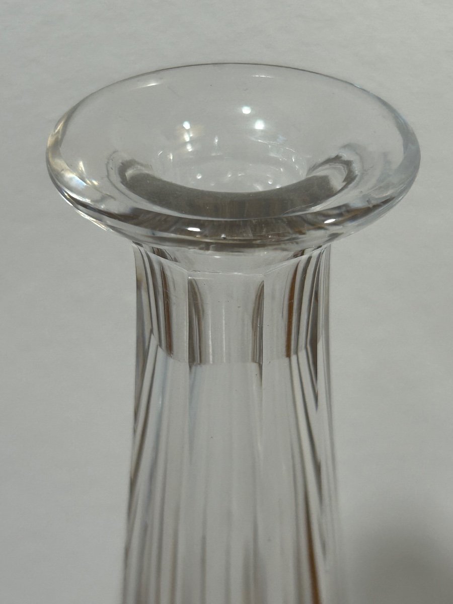 Val Saint Lambert, 2 Crystal Carafes -photo-3