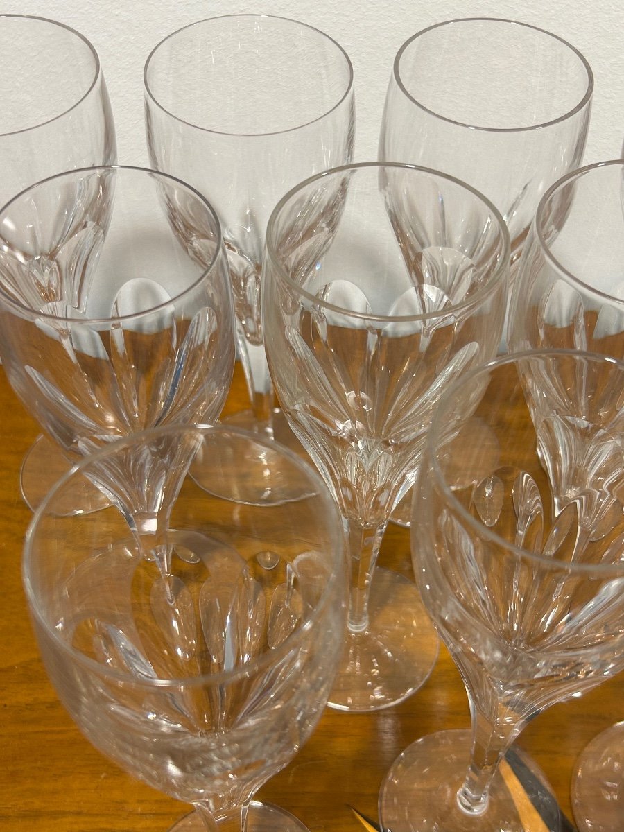 Villeroy & Boch, Set Of 14 Crystal Champagne Flutes-photo-7