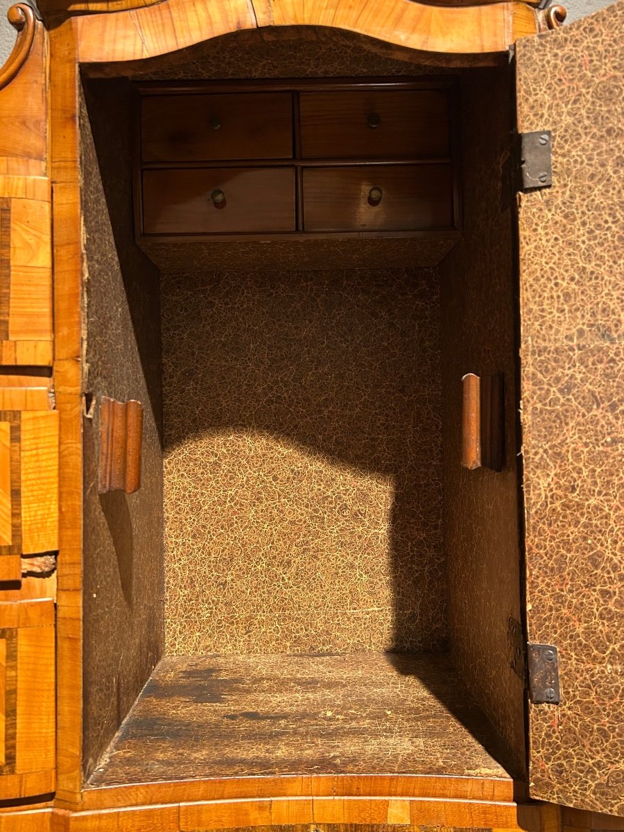 18th Century Curved Cherrywood Secretary -photo-3