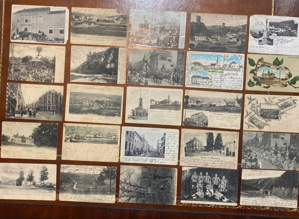 Lot de cartes postales anciennes, Luxembourg 