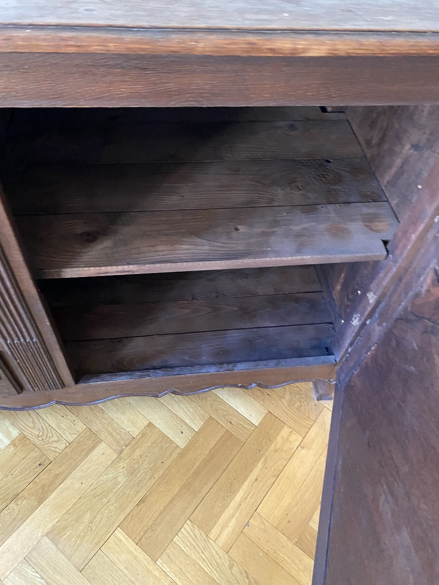 Oak Sideboard, Two Doors, Two Drawers -photo-1