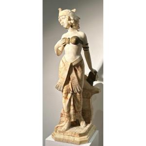 Statue de femme en Albâtre