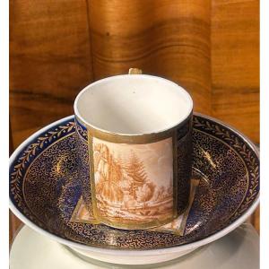 Nymphenburg, Porcelain Cup And Saucer