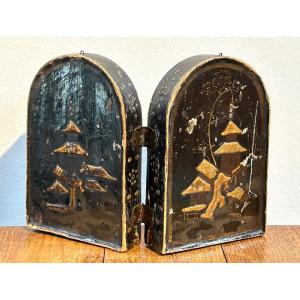 Lacquered Wood Reliquary 