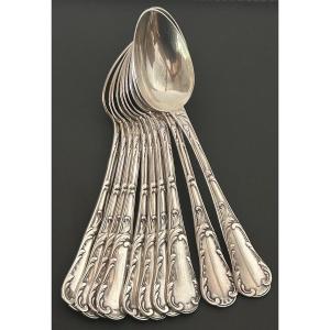 Christofle, Marly Model Set Of 10 Teaspoons 