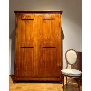 Armoire Biedermeier en merisier 19e 