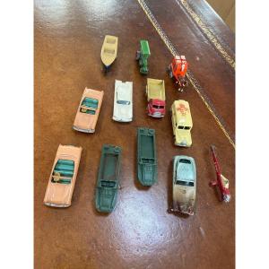 Lesney Lot Of Cars, Boat, Trucks, Carriage, Army Etc.