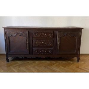 Oak Sideboard, Two Doors, Two Drawers 