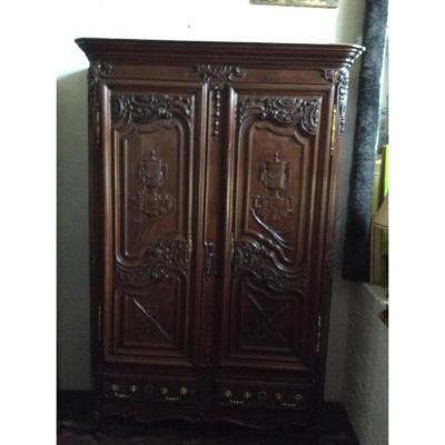 Cabinet Late 18th Carved Oak
