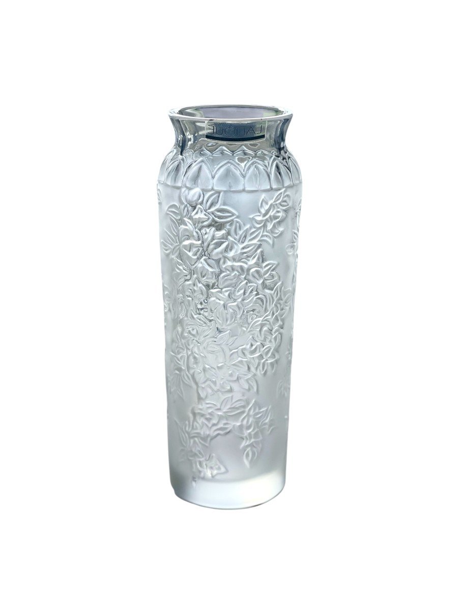 Lalique France Bougainvillea Vase