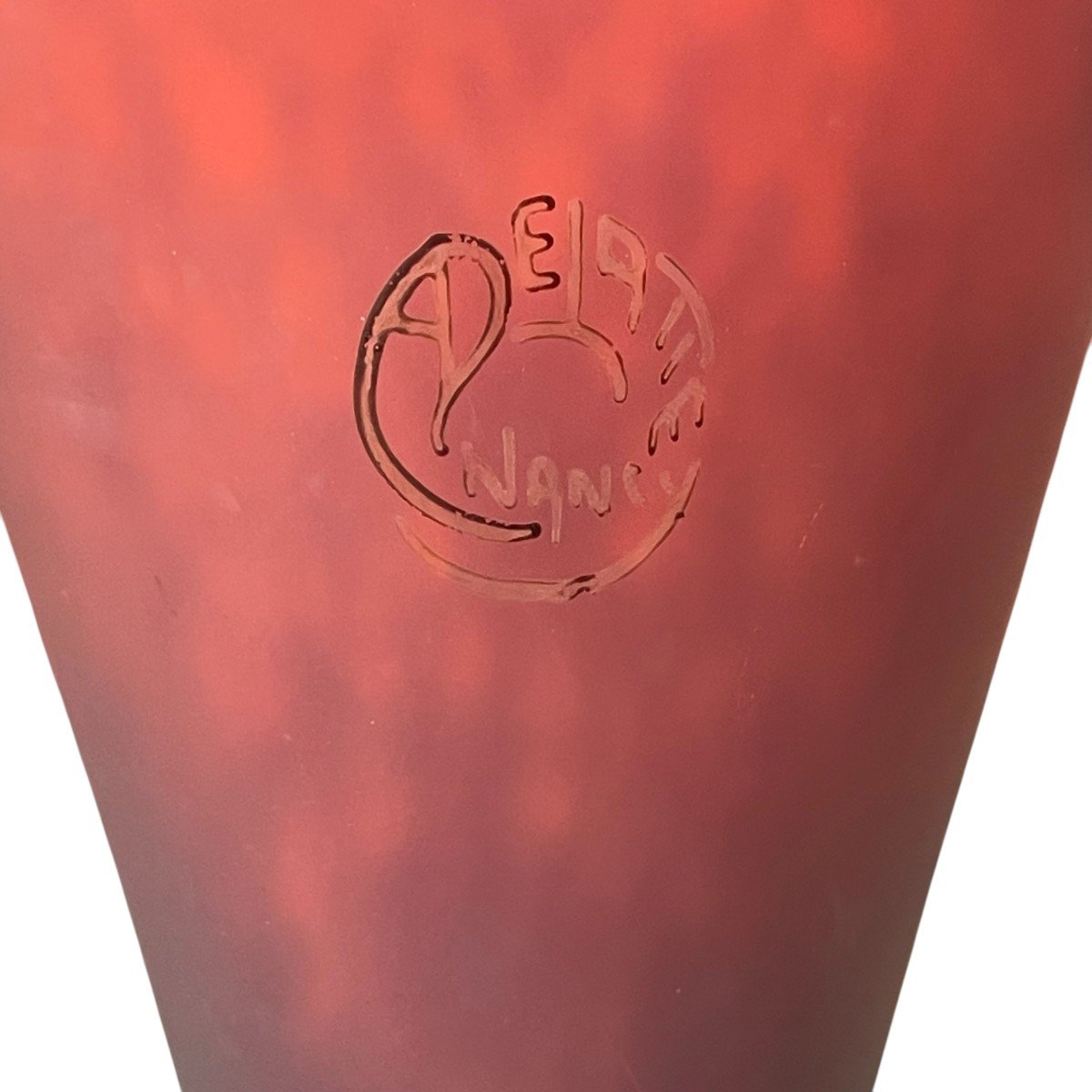 Large Art Deco Vase Signed Delatte Nancy-photo-2