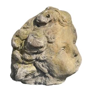 Carved Stone Angel Head - Italian Baroque - 17th Century