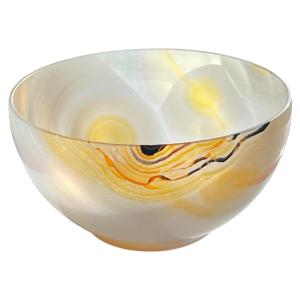 Bowl In Natural And Translucent Agate Signed Ressel