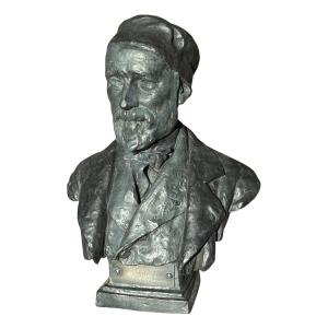 Buste En Bronze De Joseph Guadet (1795-1881)