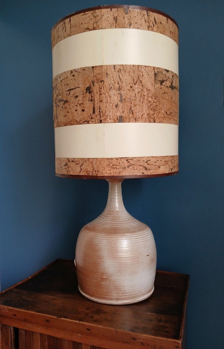 1960s Stoneware Lamp-photo-2