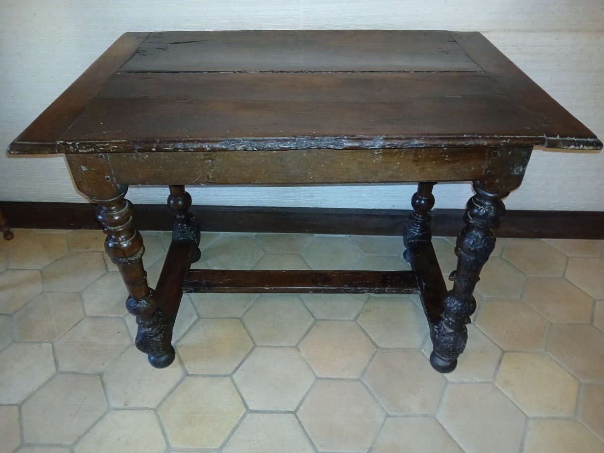 Louis XIII-louis XIV Desk Table-photo-3