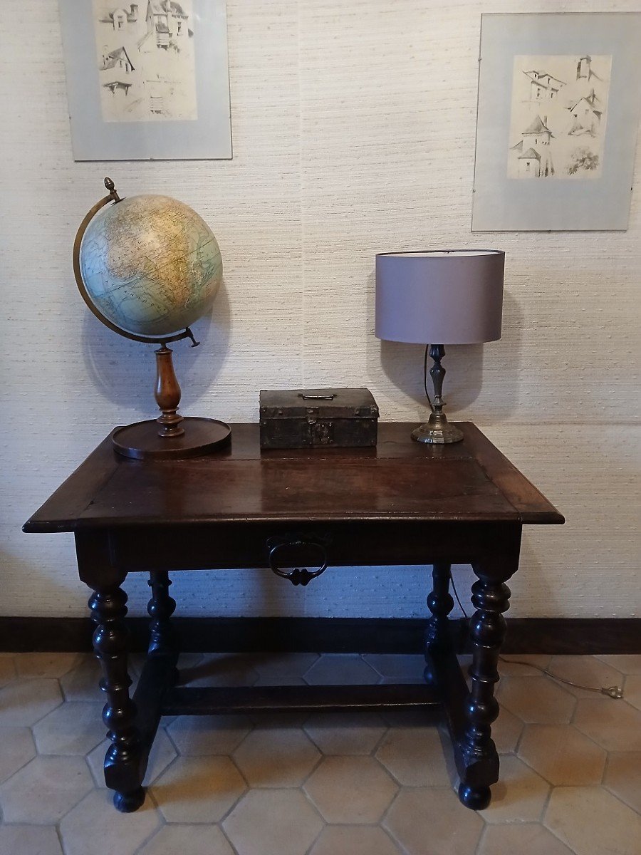 Louis XIII-louis XIV Desk Table-photo-7