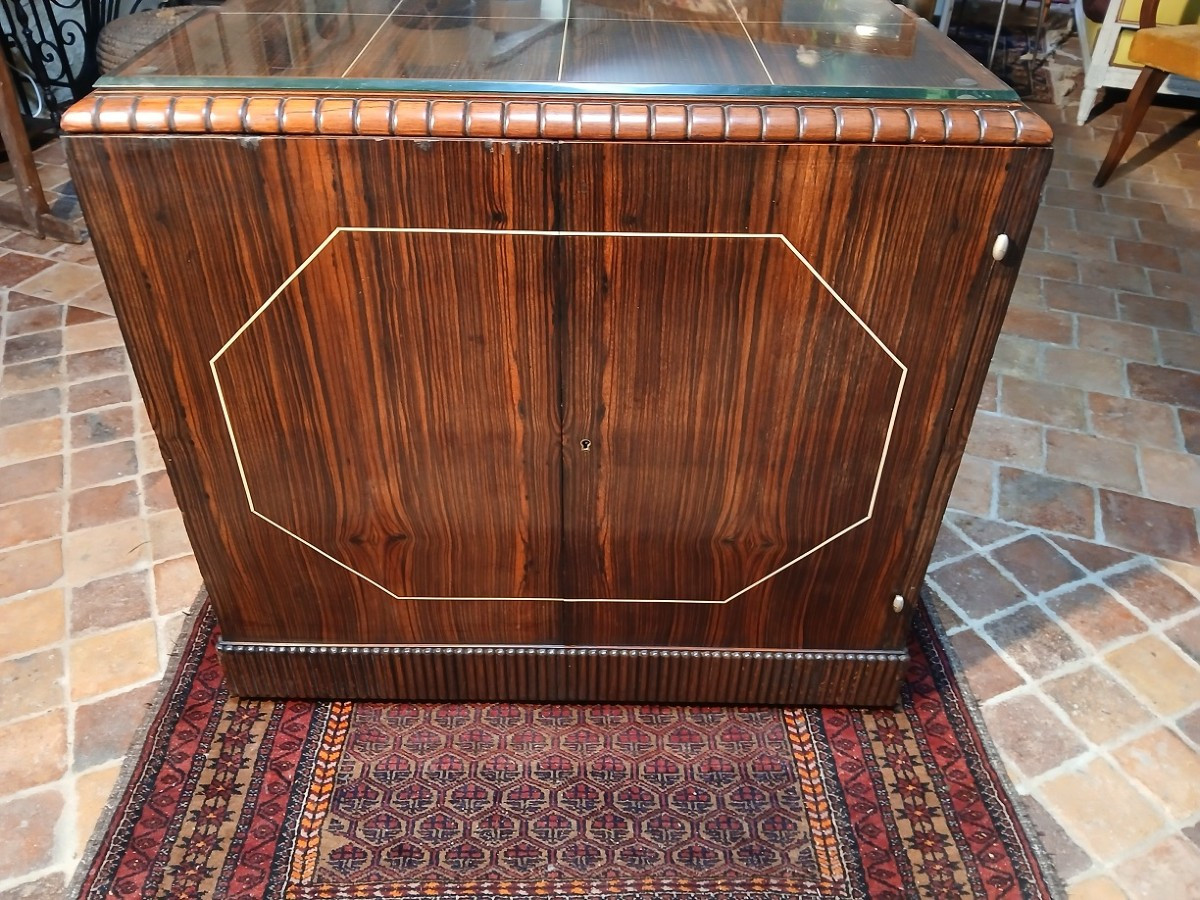 Art Deco Macassar Ebony Desk-photo-1