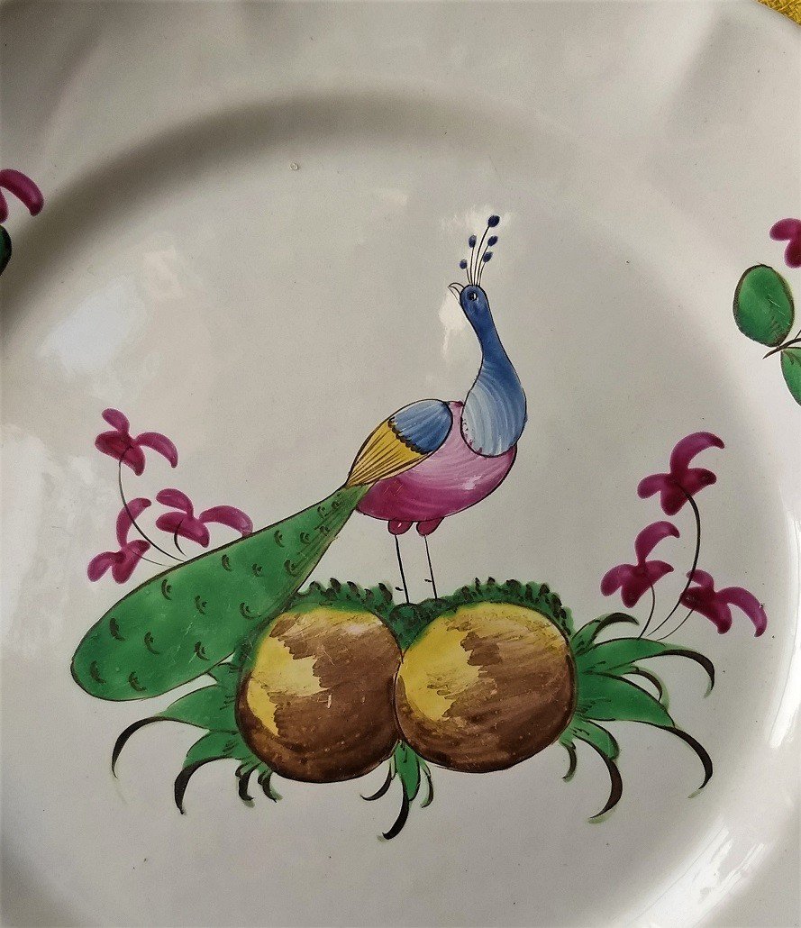 Plate With Peacock Decor From Islettes-photo-2