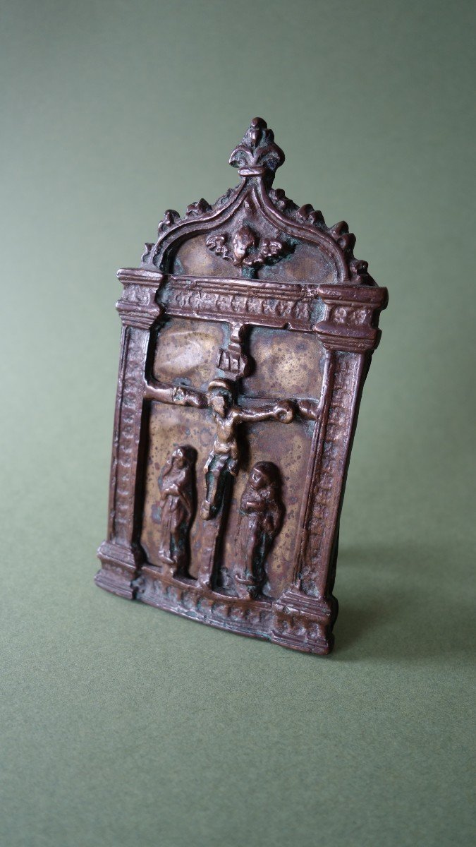 Kiss Of Peace / Osculatory With Representation Of Christ On The Cross, Spain XVIth Century