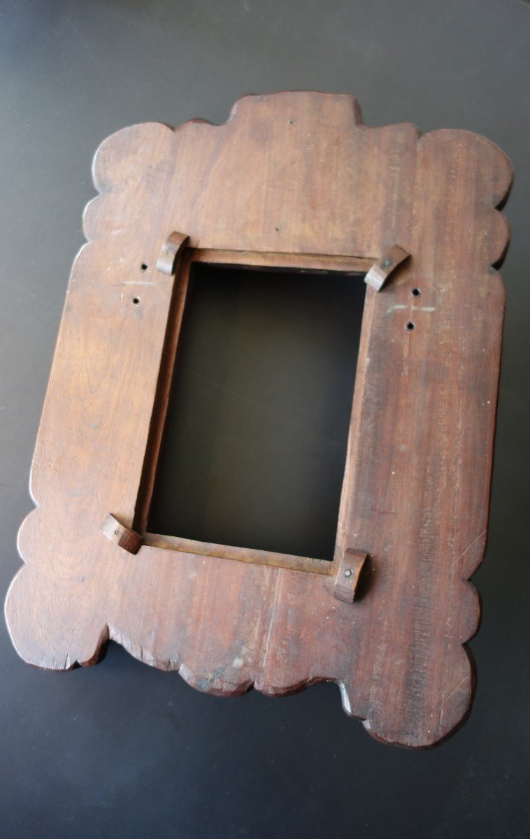 Carved Ironwood Frame With Representation Of Dragons, Indochina Early 20th Century-photo-5