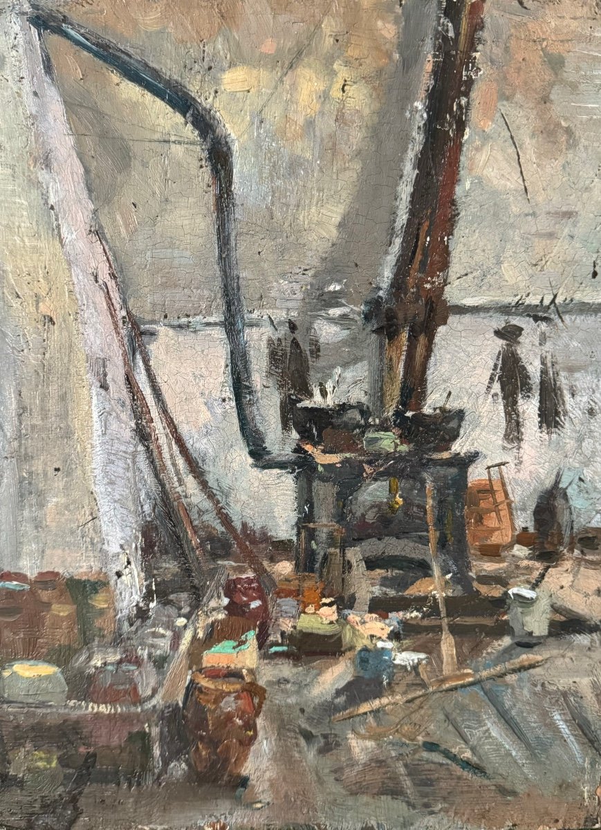 The Artist's Studio Near The Stove