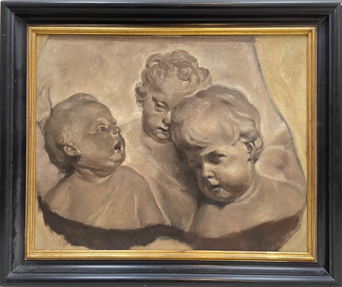 Study, Putti Heads