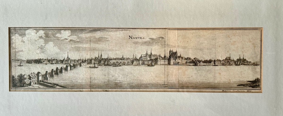 Engraving 1660, Castle Of Nantes-photo-3